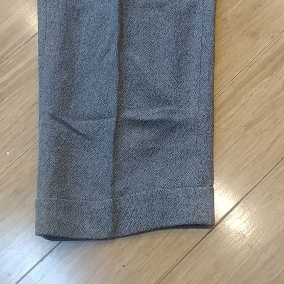 Eileen Fisher Wool Wide Leg Crop Pants Cuff M - Picture 3 of 8